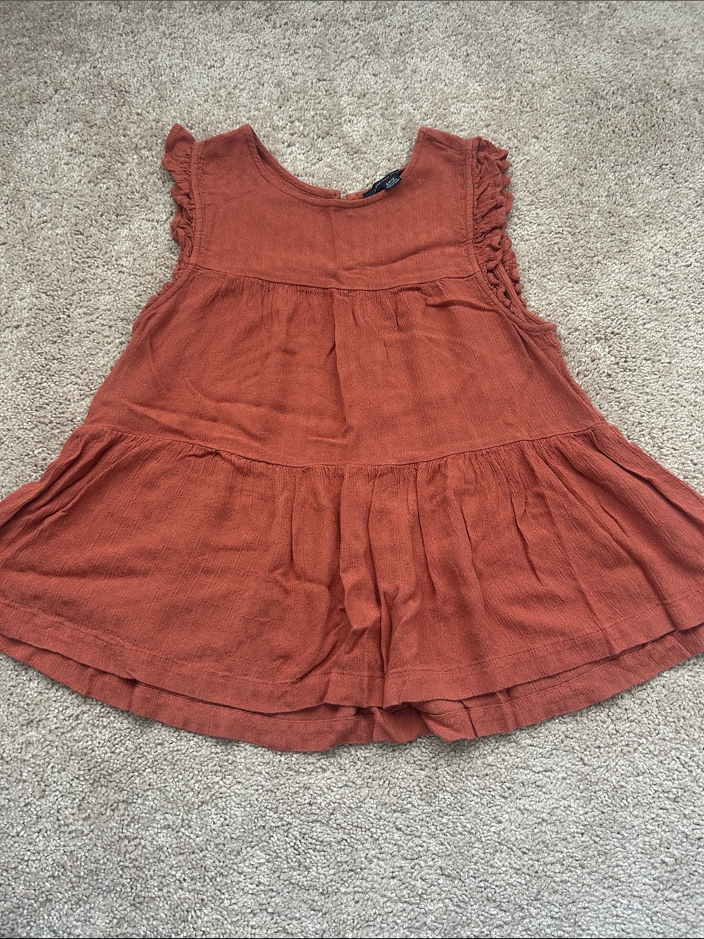 American Eagle Outfitters Rust Orange Sleeveless Tunic